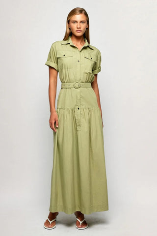 Belted Utility Midi in Haze