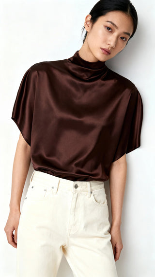 Satin Batwing Tee