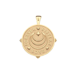 Sisters Forever Pendant Coin - 18" Link