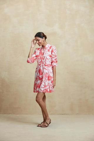 Romy Short Dress in Pink Tiffany