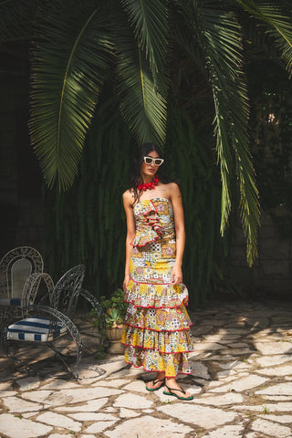 Honduras Skirt in Yellow Napoli