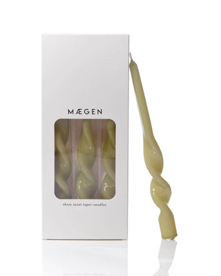 MÆGEN Twist Taper Candles - 3 Pack
