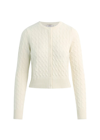 THE CABLE DANI CASHMERE CARDIGAN, Ecru