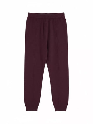 Cuffed Joggers, Aubergine