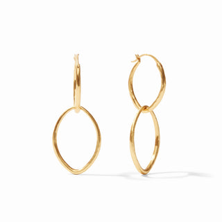 Fleur-De-Lis 2 In 1 Earring - Gold