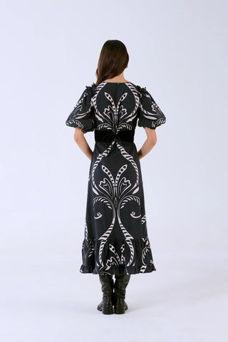 Antonia Dress, Fountain Black