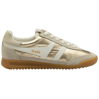 Firefly Metalic Sneaker, Gold/Off White