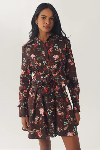 Reney Dress, Brown/Multi