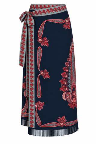 Wiley Wrap Skirt, Obscura