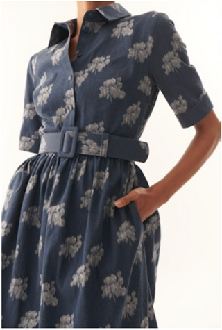 London Dress in Indigo