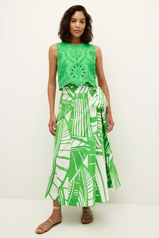 Estine Wrap Skirt in Verdant