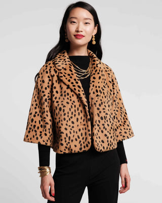 Blaine Jacket Cheetah Faux Fur Brown