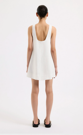 Nemi Linen Dress, White