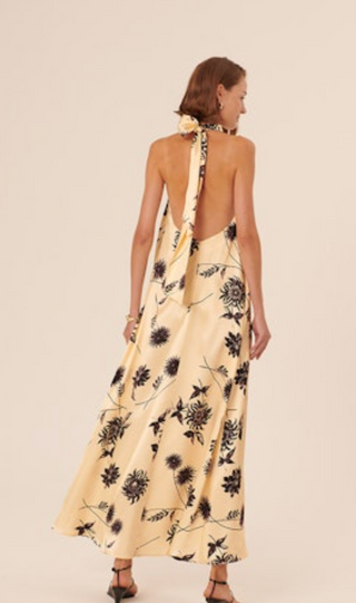 Bonnie Dress in Ecru and Black