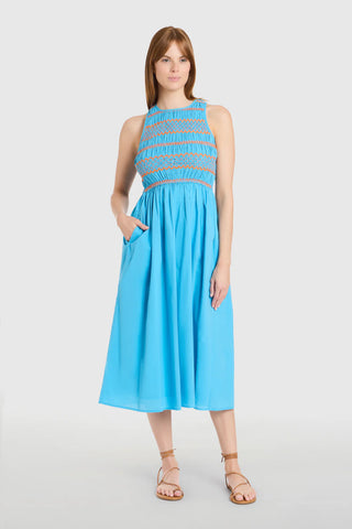 Stroll Dress, Pool Blue