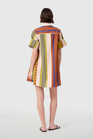 Dock Dress in Maple Stripes