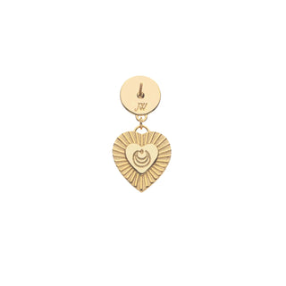 Love Enchanted Heart Earring in Lapis