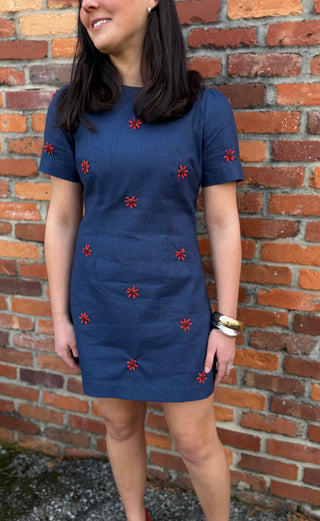 Dawn Dress, Navy