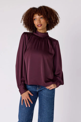 Cosette Blouse, Raisin