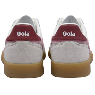 Viper Leather Trainer, White/Candy/Deep Red/Gum