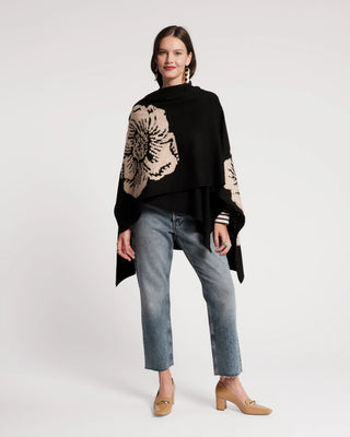 Ginny Wrap, Black/Camel