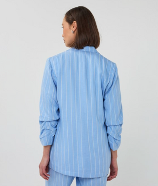 Blazer Linen Stripe, Blue