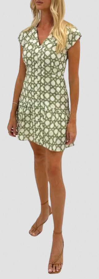 Ruby Dress in Trellis