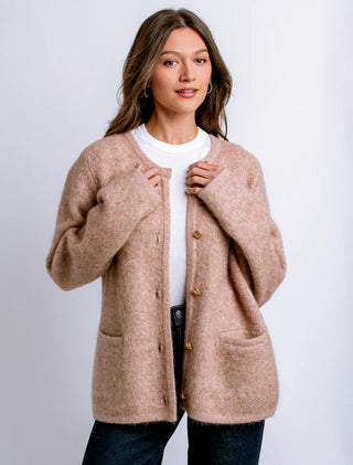 Kloss Coatigan, Dark Beige