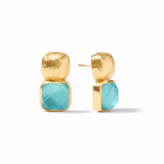 Catalina Earring-Iridescent Bahamian Blue-OS