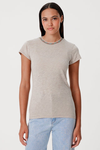 Pave Ringer Tee in String