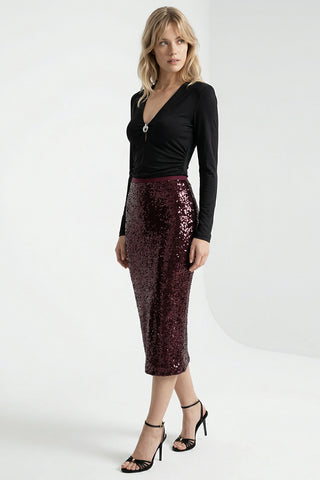Blythe Skirt, Burgundy