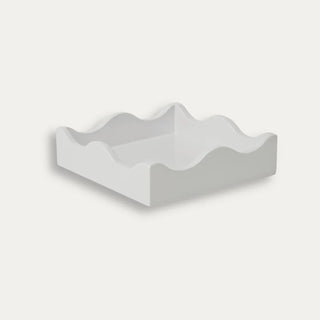 Lacquered Scalloped Napkin Tray