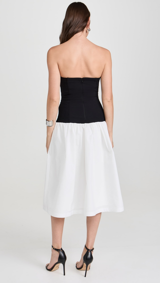 Black and White Valencia Dress