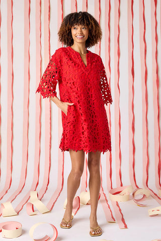 Alice Tunic Dress, Pomegranate Lace