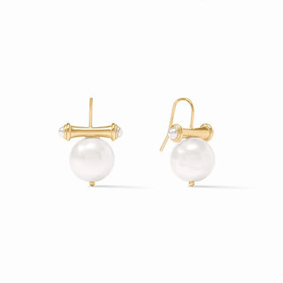 Bamboo Pearl Earring-Pearl-OS
