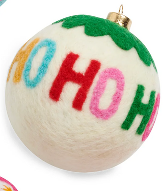 "Ho Ho Ho" Assorted Ornament, Multi