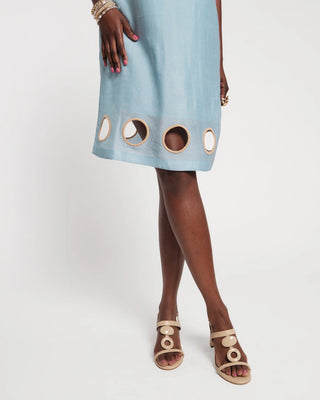 Lilly Cut Out Mini Dress, Light Blue