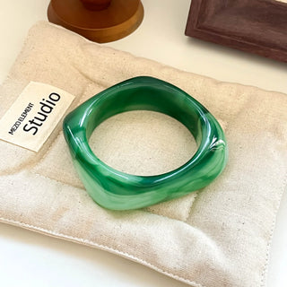 Candy Color Irregular Acrylic Bracelets, Green