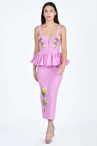 Noemine Dress in Plum
