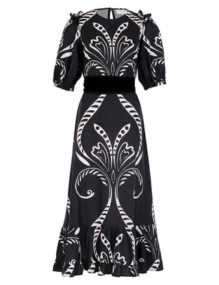 Antonia Dress, Fountain Black