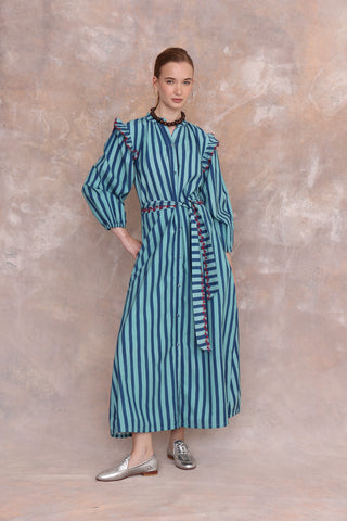 Ritz Maxi Dress in Blue
