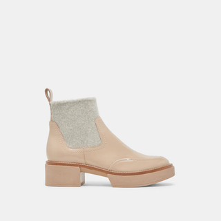 Saline H20 Booties in Dune Crinnkle Patent