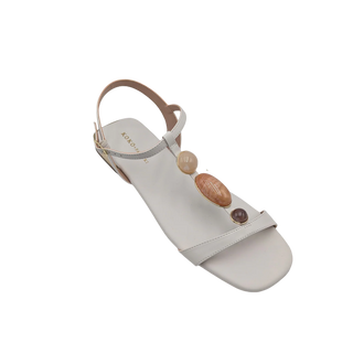 Sona Leather Sandal, Ice