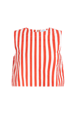 Crop Top, Red Stripes