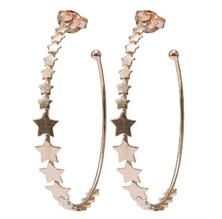 Rose Gold Altair Star Hoops