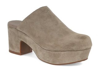 Ginette Slide, Taupe Suede