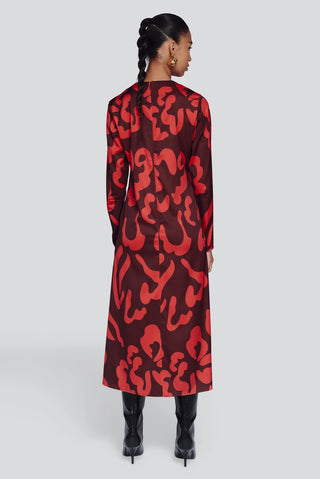 Delicia Dress, Nory Burgundy