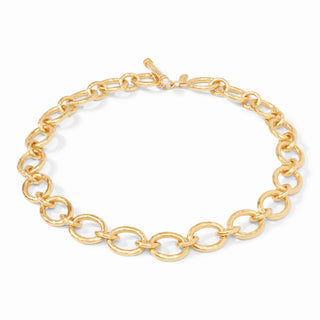 Catalina Demi Link Necklace-Pearl-OS