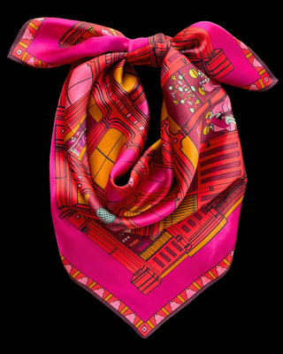 Swells and the City Scarf- 36 X 36