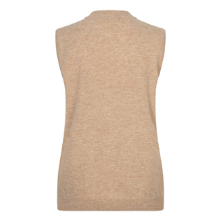 Singlet Knit Wool Top , Sand